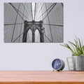 'Brooklyn Bridge Web' by Nicklas Gustafsson – Metal Wall Art, 16x12 room view