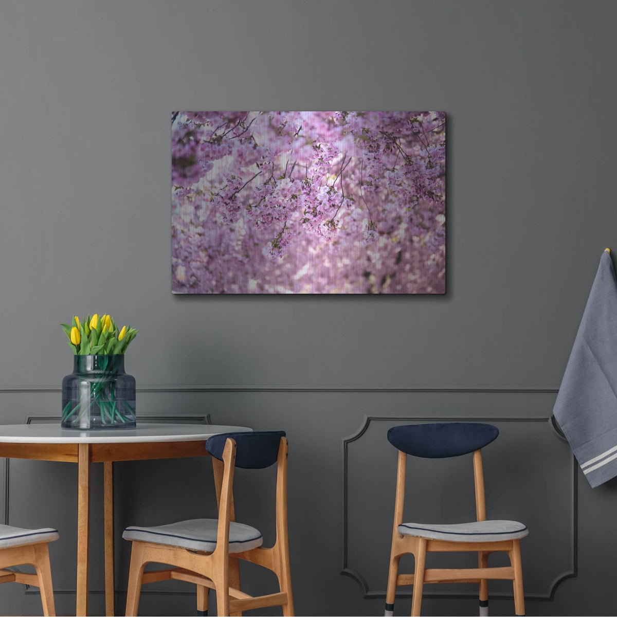 'Cherry Blossom Flowers' by Nicklas Gustafsson – Metal Wall Art, 36x24 room view
