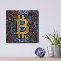 'Bitcoin Maze' by Rich Monet Metal Wall Art