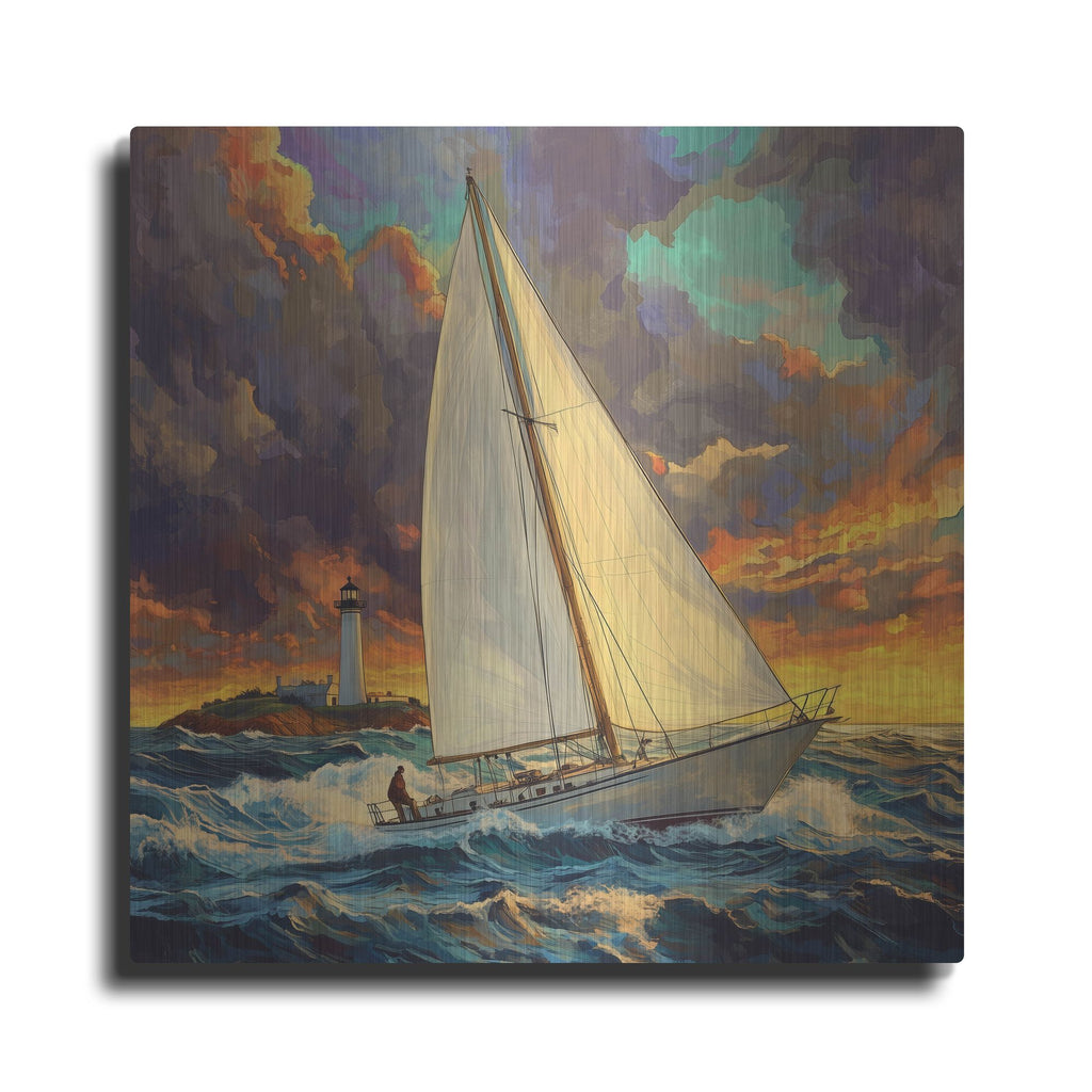 'Into The Wind' by Rich Monet Metal Wall Art