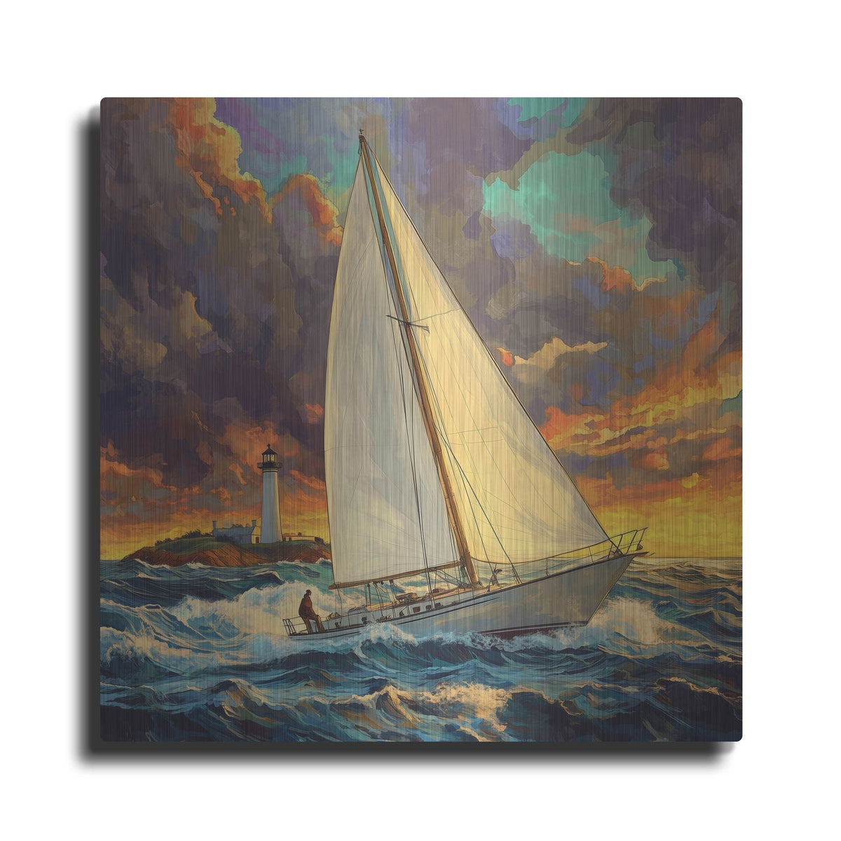 'Into The Wind' by Rich Monet Metal Wall Art