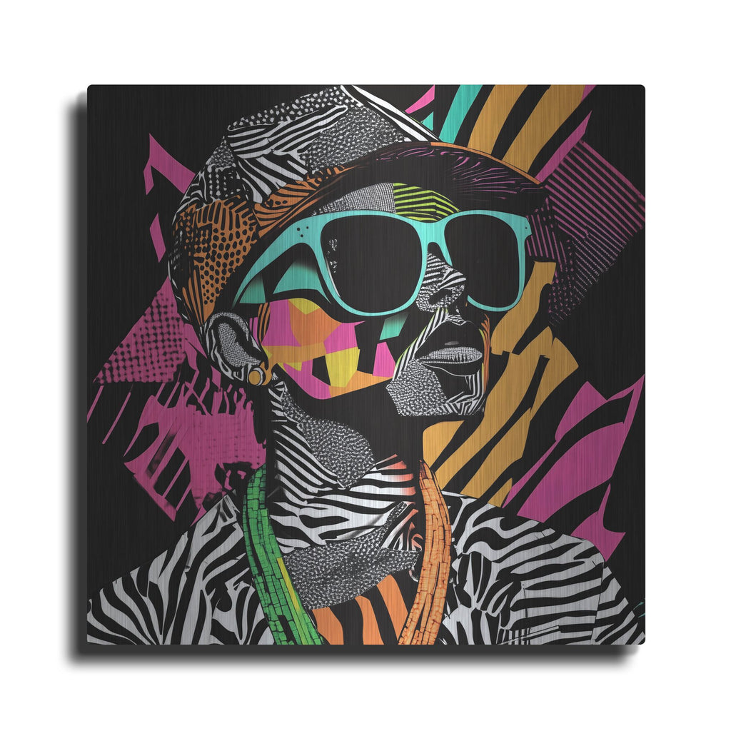 'Neon Night' by Rich Monet Metal Wall Art