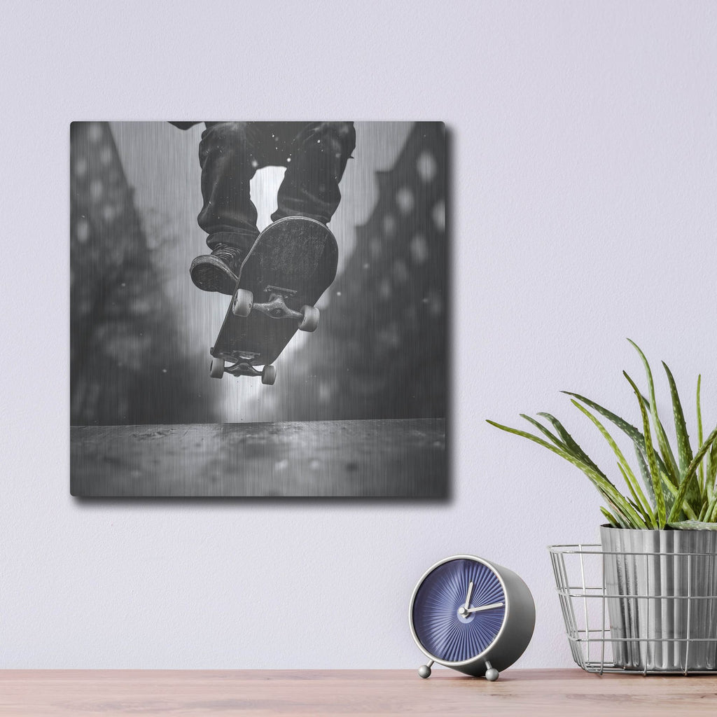 'Street King' by Rich Monet Metal Wall Art