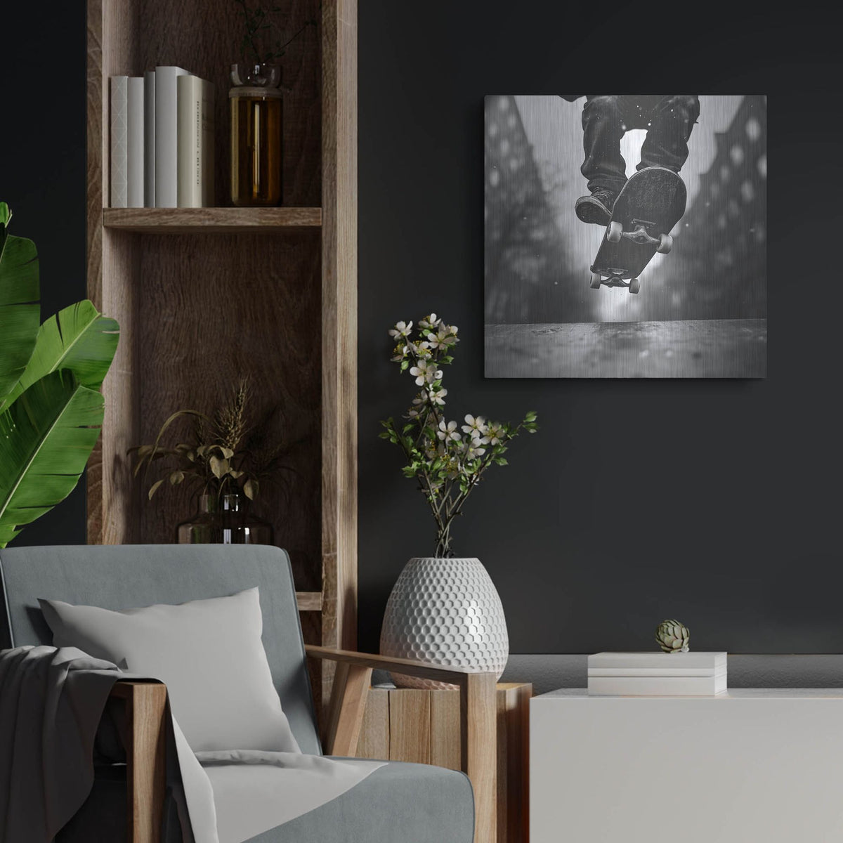 'Street King' by Rich Monet Metal Wall Art