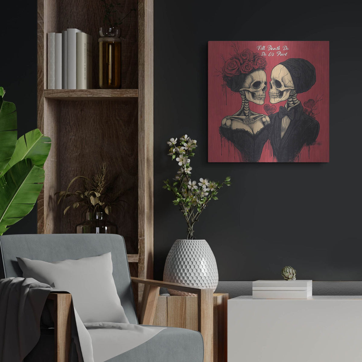 'Till Death Do Us Part' by Rich Monet Metal Wall Art
