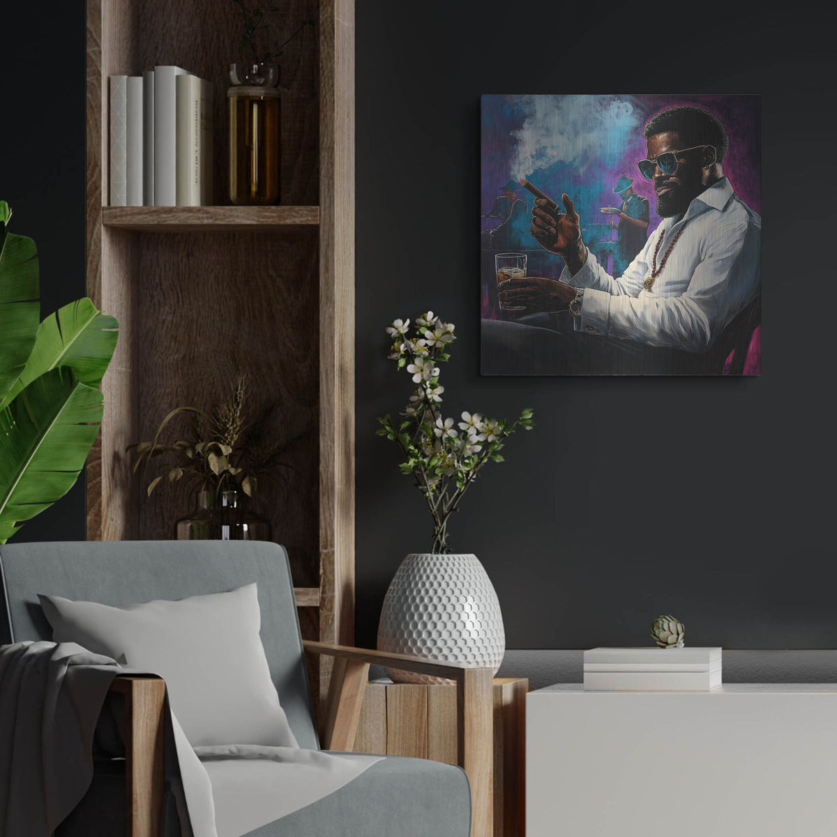 'Unwind' by Rich Monet Metal Wall Art