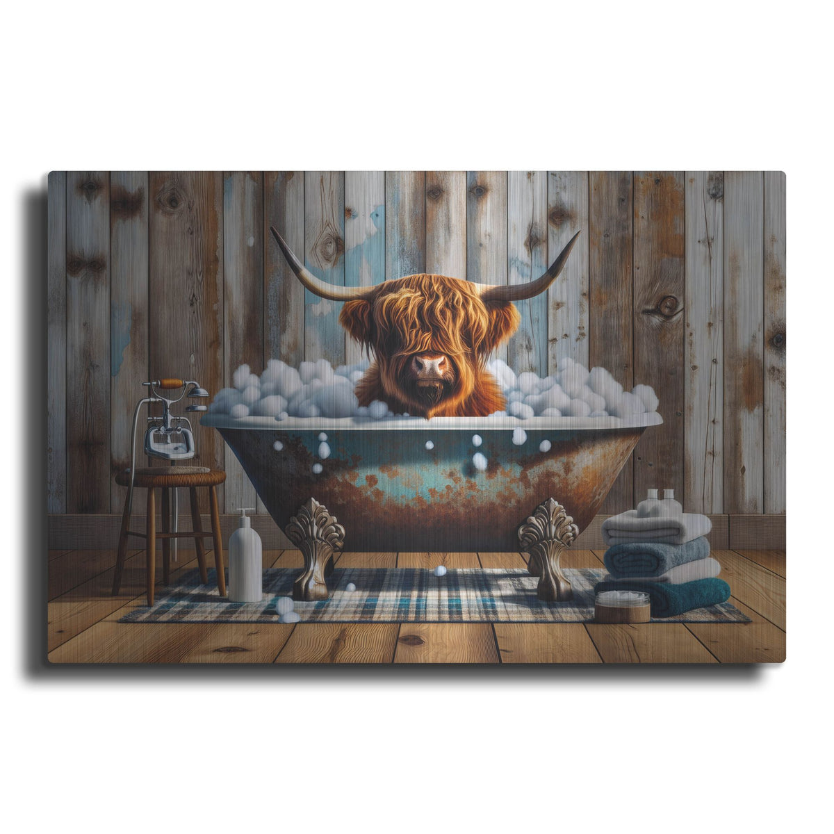 'Bubble Time ' by Rich Monet Metal Wall Art