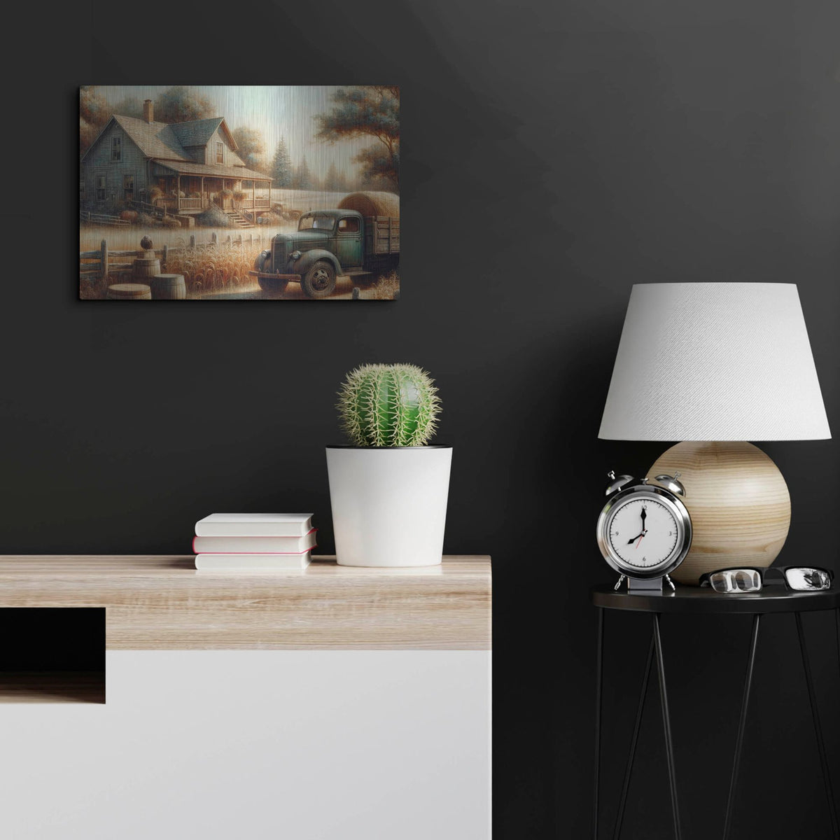 'Farmhouse Autumn' by Rich Monet Metal Wall Art