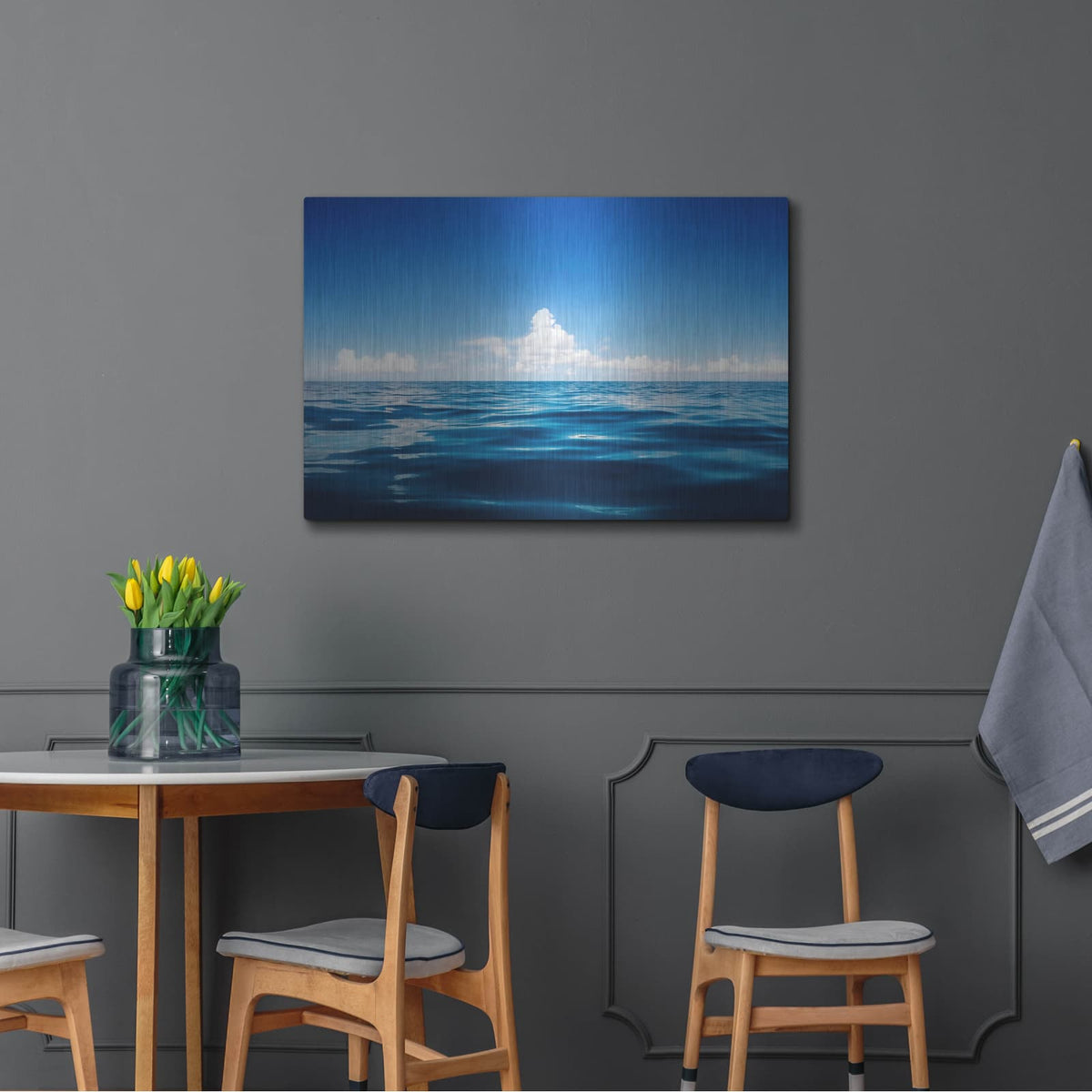 'Deep Blue' by Nicklas Gustafsson – Metal Wall Art, 36x24 room view