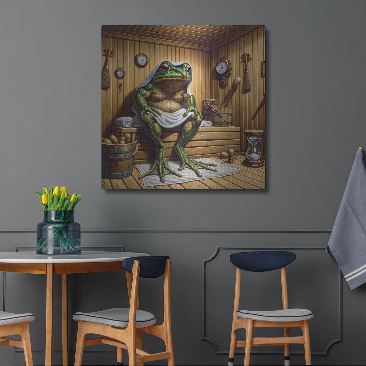 'Hot Sauna' by Rich Monet Metal Wall Art