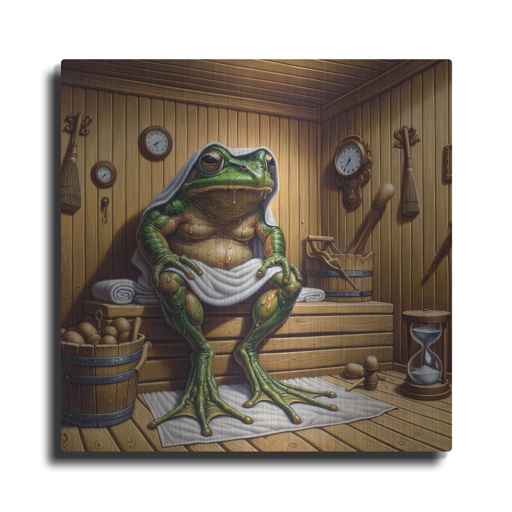 'Hot Sauna' by Rich Monet Metal Wall Art