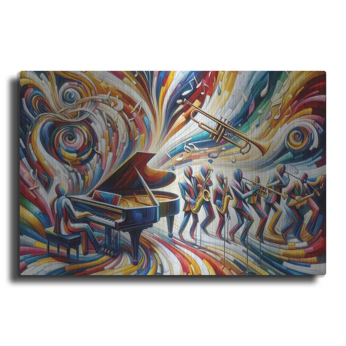 'Jazzplotion' by Rich Monet Metal Wall Art