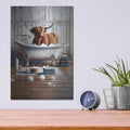 'Moo Bubble Time' by Rich Monet Metal Wall Art