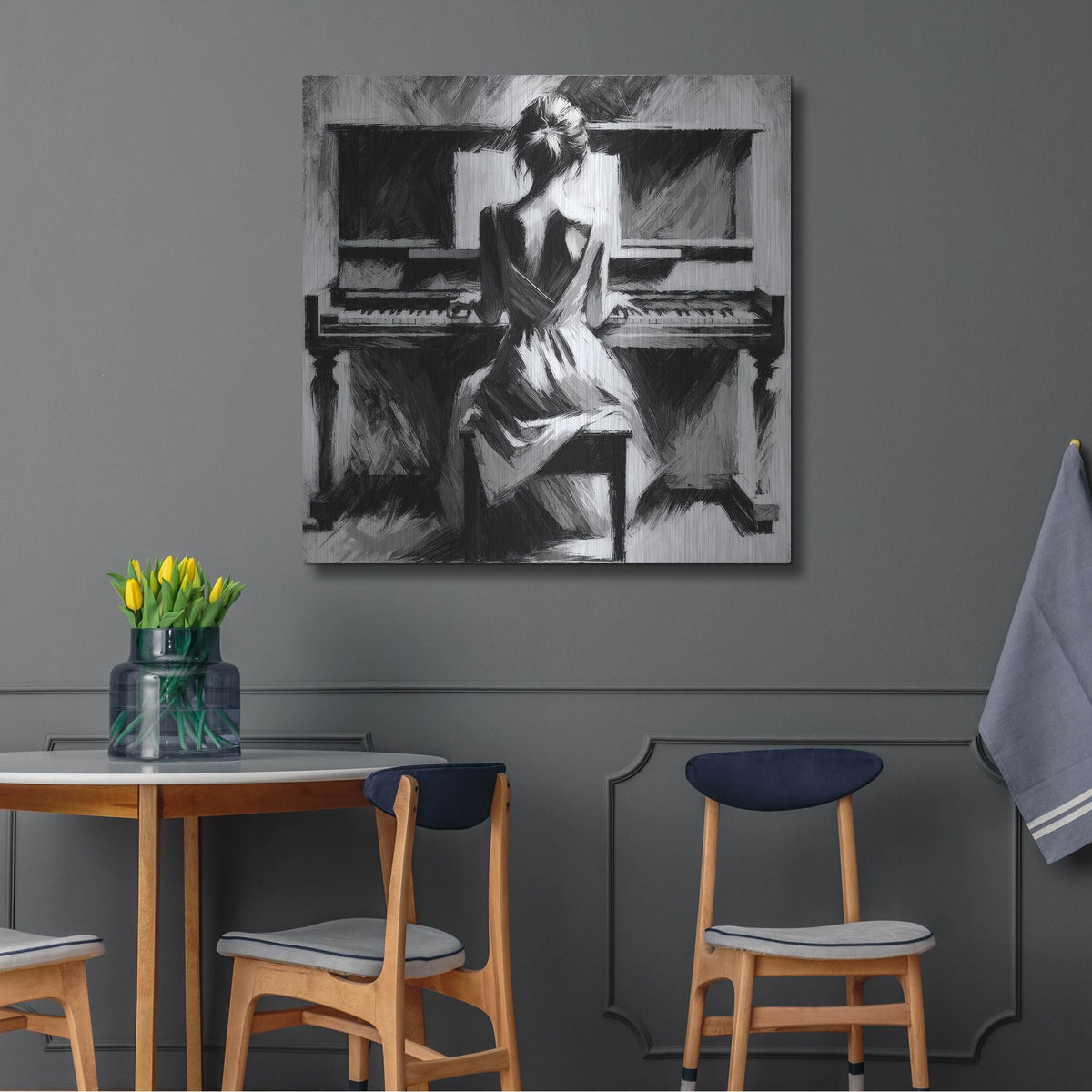'Moonlight Sonata' by Rich Monet Metal Wall Art