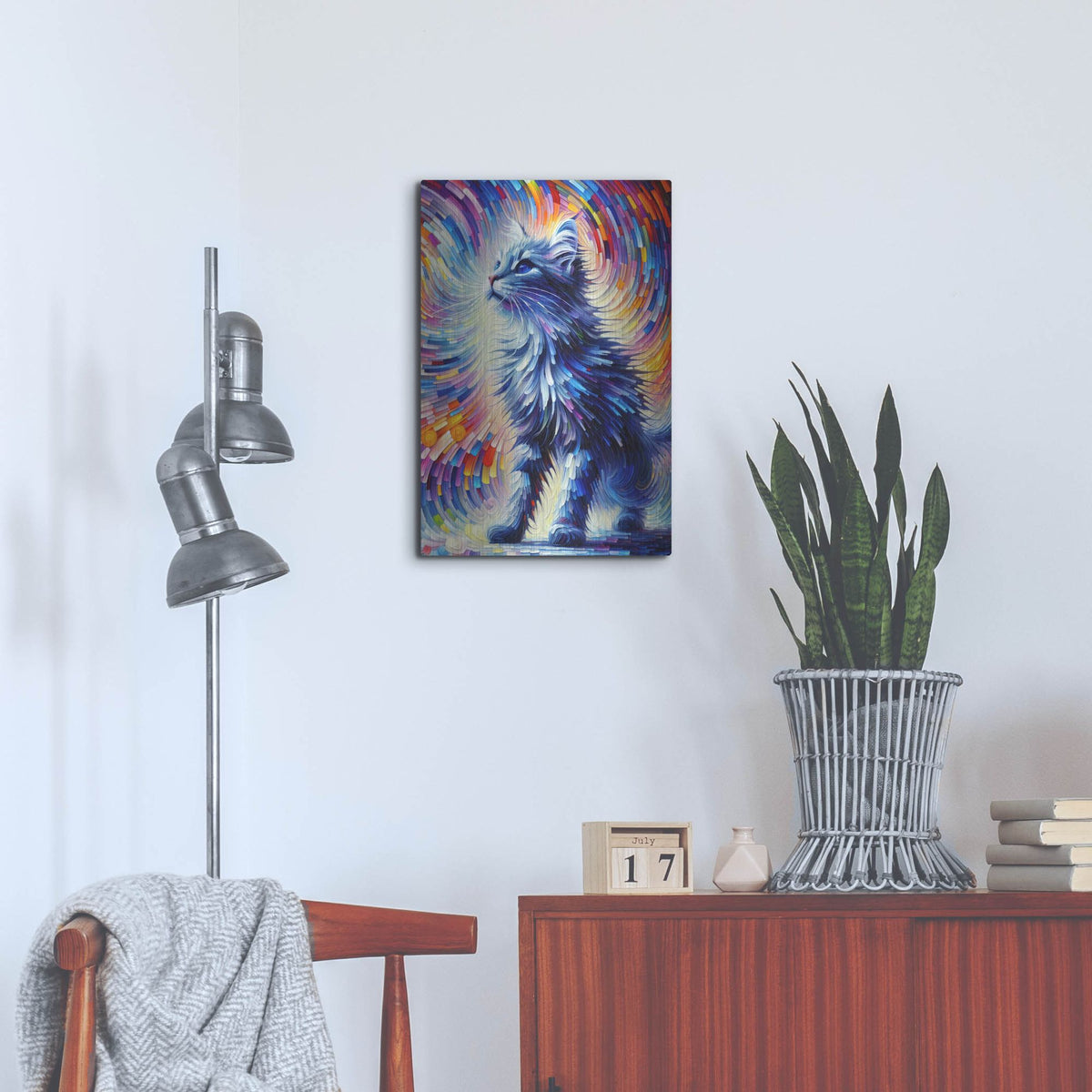 'Nice Kitty' by Rich Monet Metal Wall Art