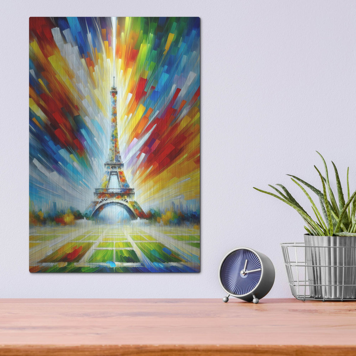 'Radiant Paris' by Rich Monet Metal Wall Art