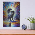 'Shake It Off Kitty' by Rich Monet Metal Wall Art