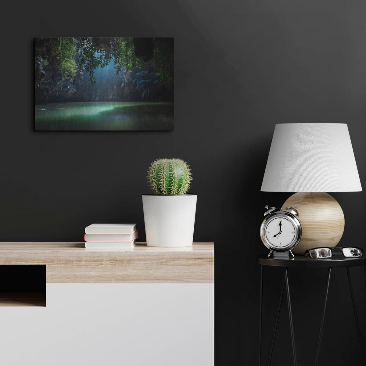 'Lagoon' by Nicklas Gustafsson – Metal Wall Art, 24x16 room view