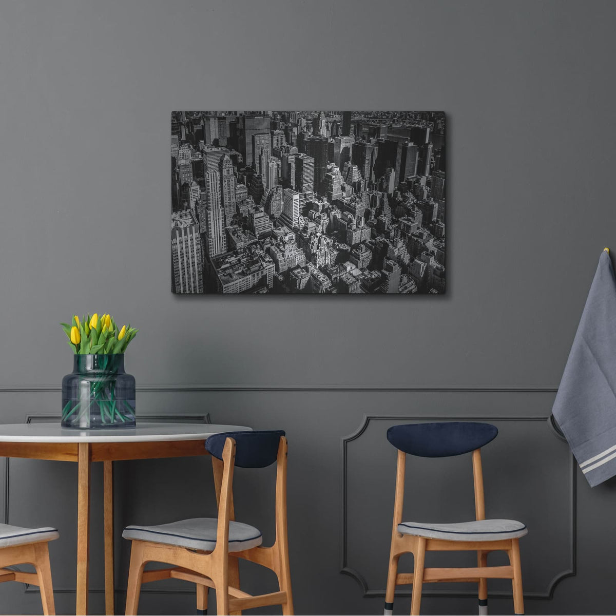 'Manhattan Rooftop View' by Nicklas Gustafsson – Metal Wall Art, 36x24 room view