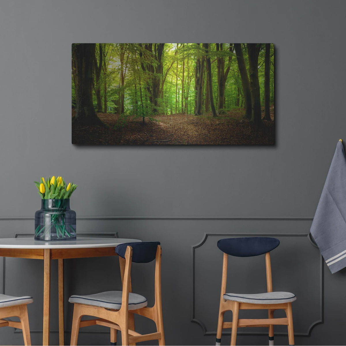 'Summer Forest' by Nicklas Gustafsson – Metal Wall Art, 48x24 room view