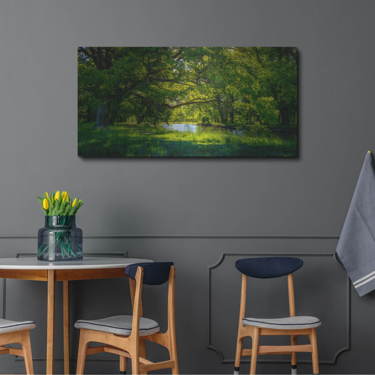 'Summer Morning In The Park' by Nicklas Gustafsson – Metal Wall Art, 48x24 room view