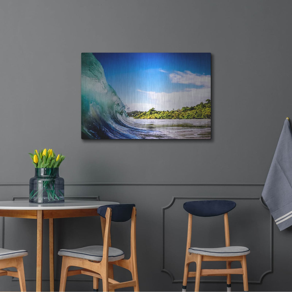 'Tropical Wave' by Nicklas Gustafsson – Metal Wall Art, 36x24 room view