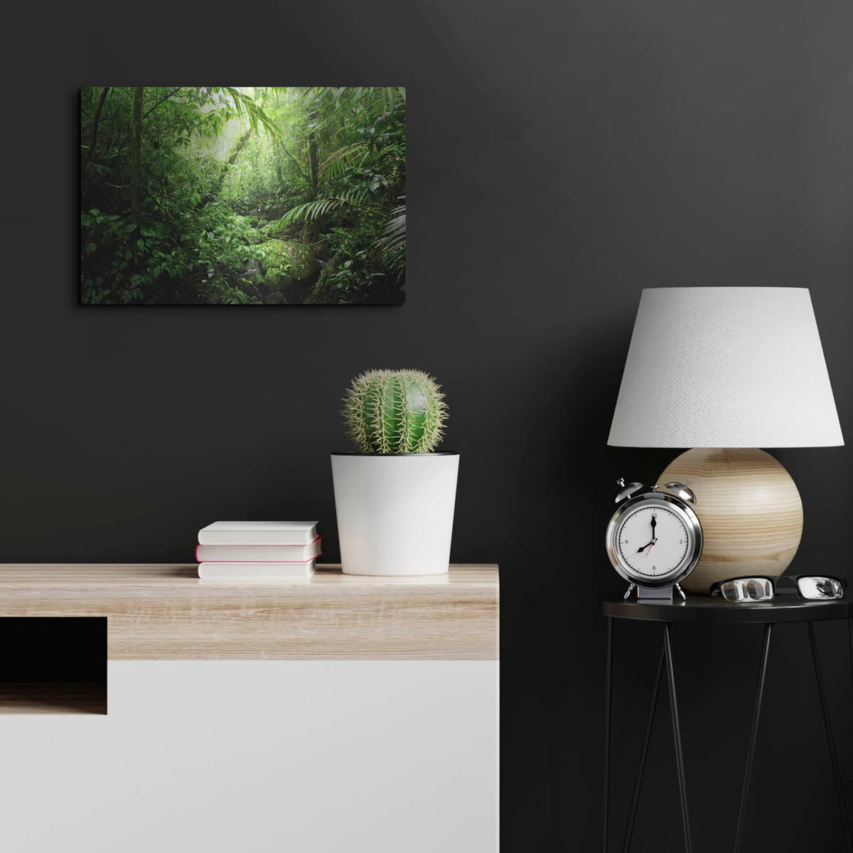 'Warm Glow Rainforest Creek' by Nicklas Gustafsson – Metal Wall Art, 24x16 room view
