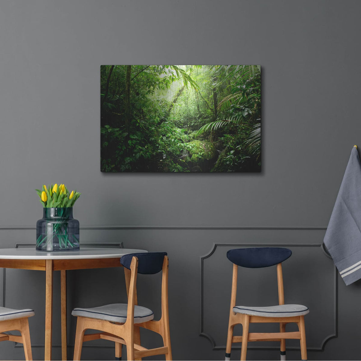 'Warm Glow Rainforest Creek' by Nicklas Gustafsson – Metal Wall Art, 36x24 room view