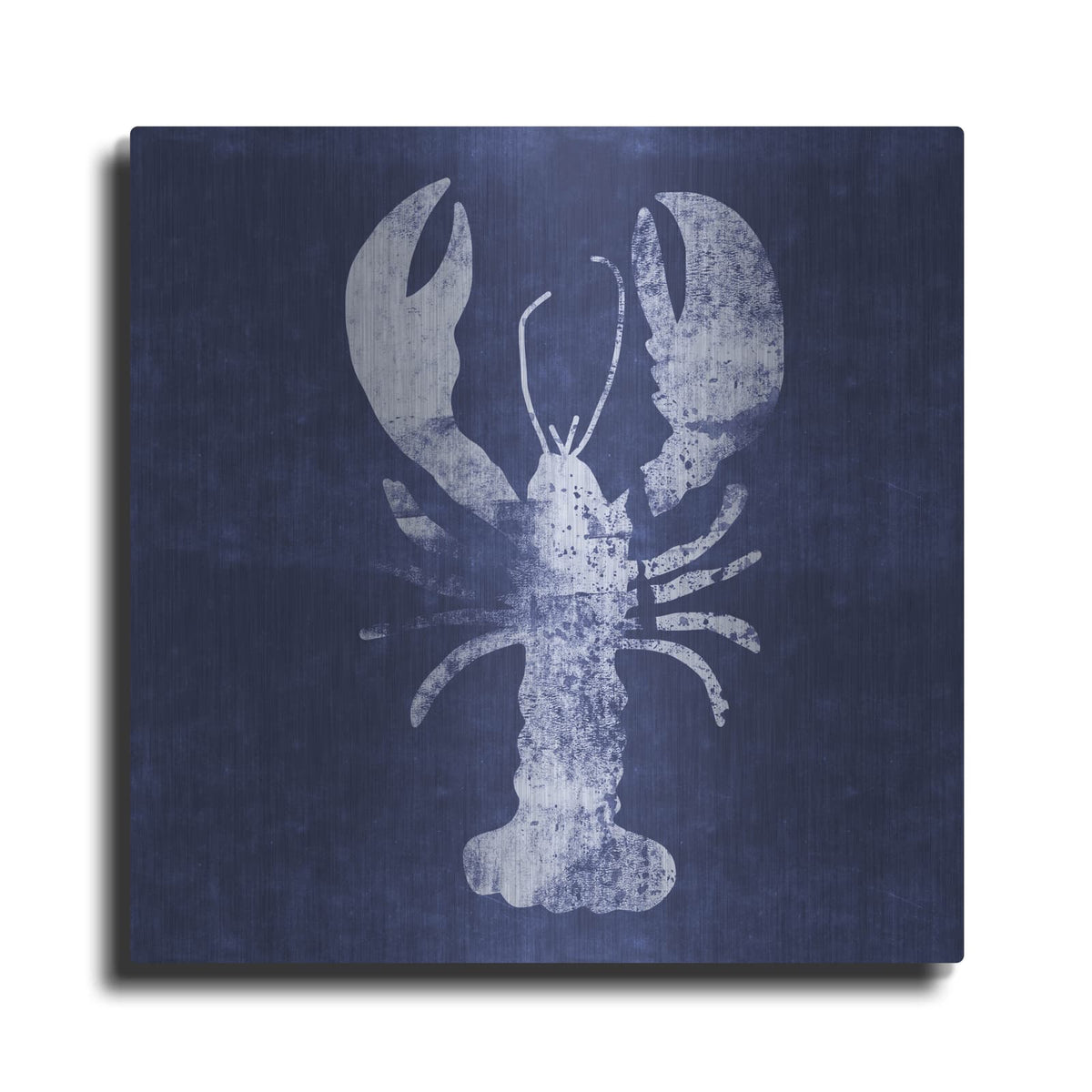 'Indigo Lobster' by Linda Woods – Metal Wall Art