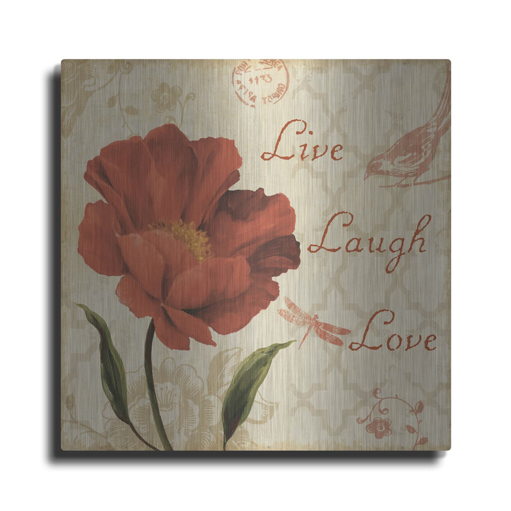 'Live Laugh Love' by Lisa Audit – Metal Wall Art