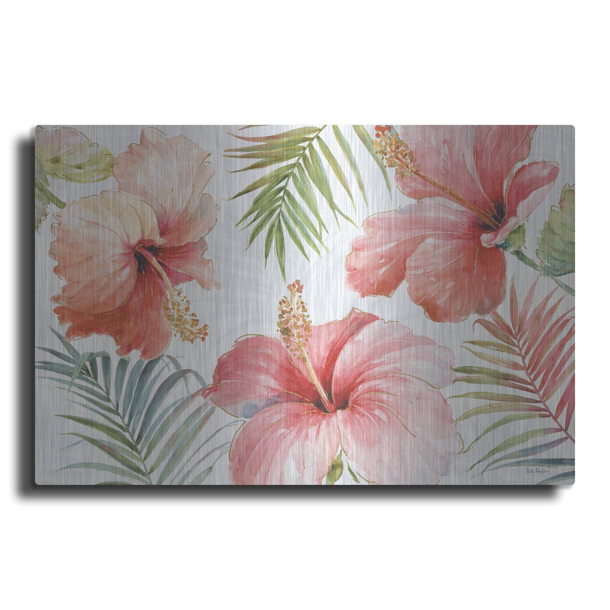 'Tropical Blush I' by Lisa Audit – Metal Wall Art