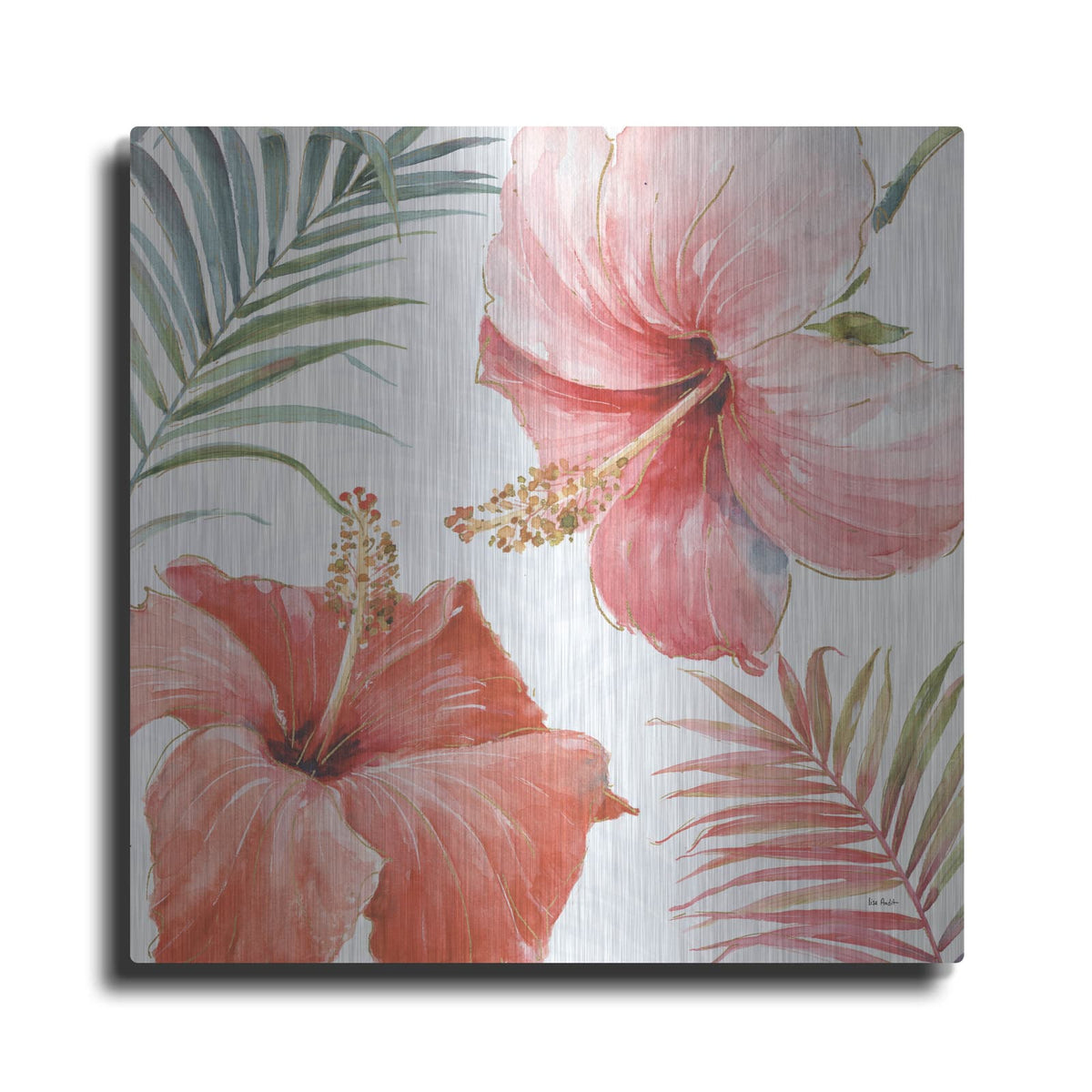 'Tropical Blush III' by Lisa Audit – Metal Wall Art