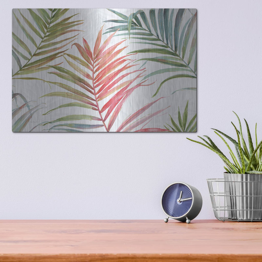 'Tropical Blush IV' by Lisa Audit – Metal Wall Art, 16x12 room view