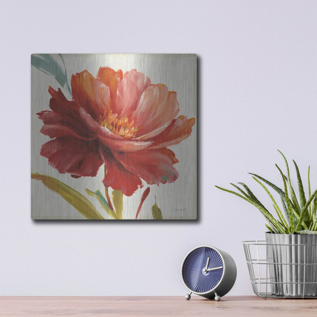 'Dancing Colors I' by Lisa Audit – Metal Wall Art, 12x12 room view