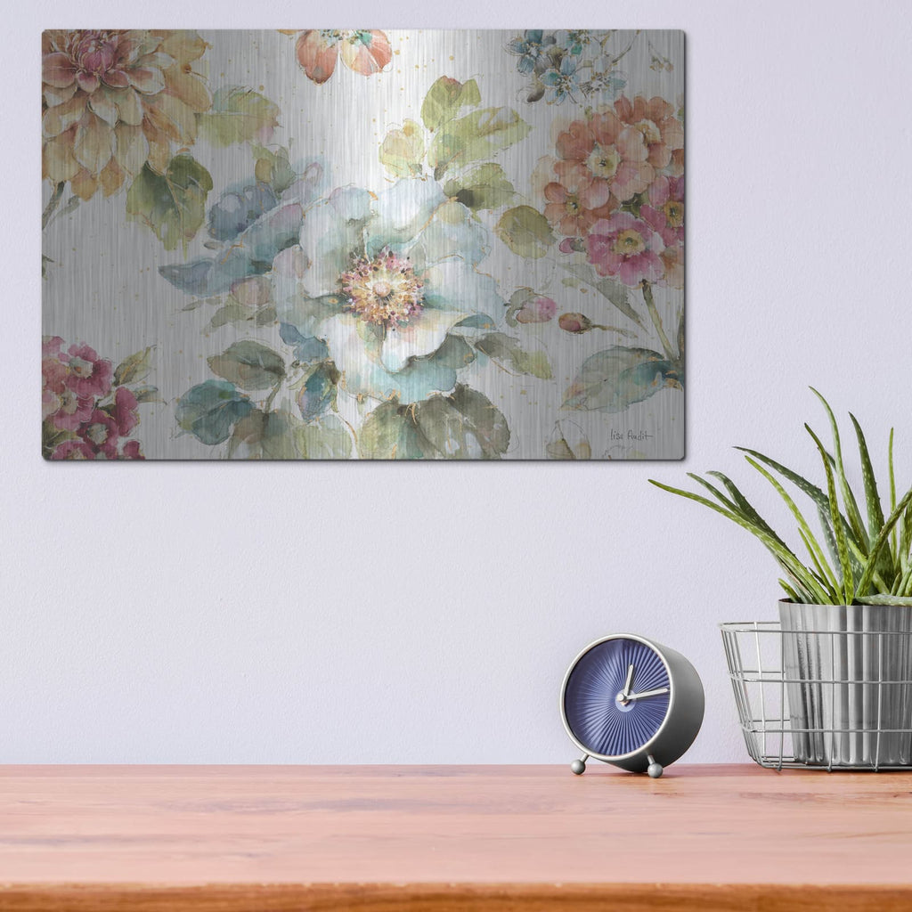 'Country Bloom I' by Lisa Audit – Metal Wall Art, 16x12 room view