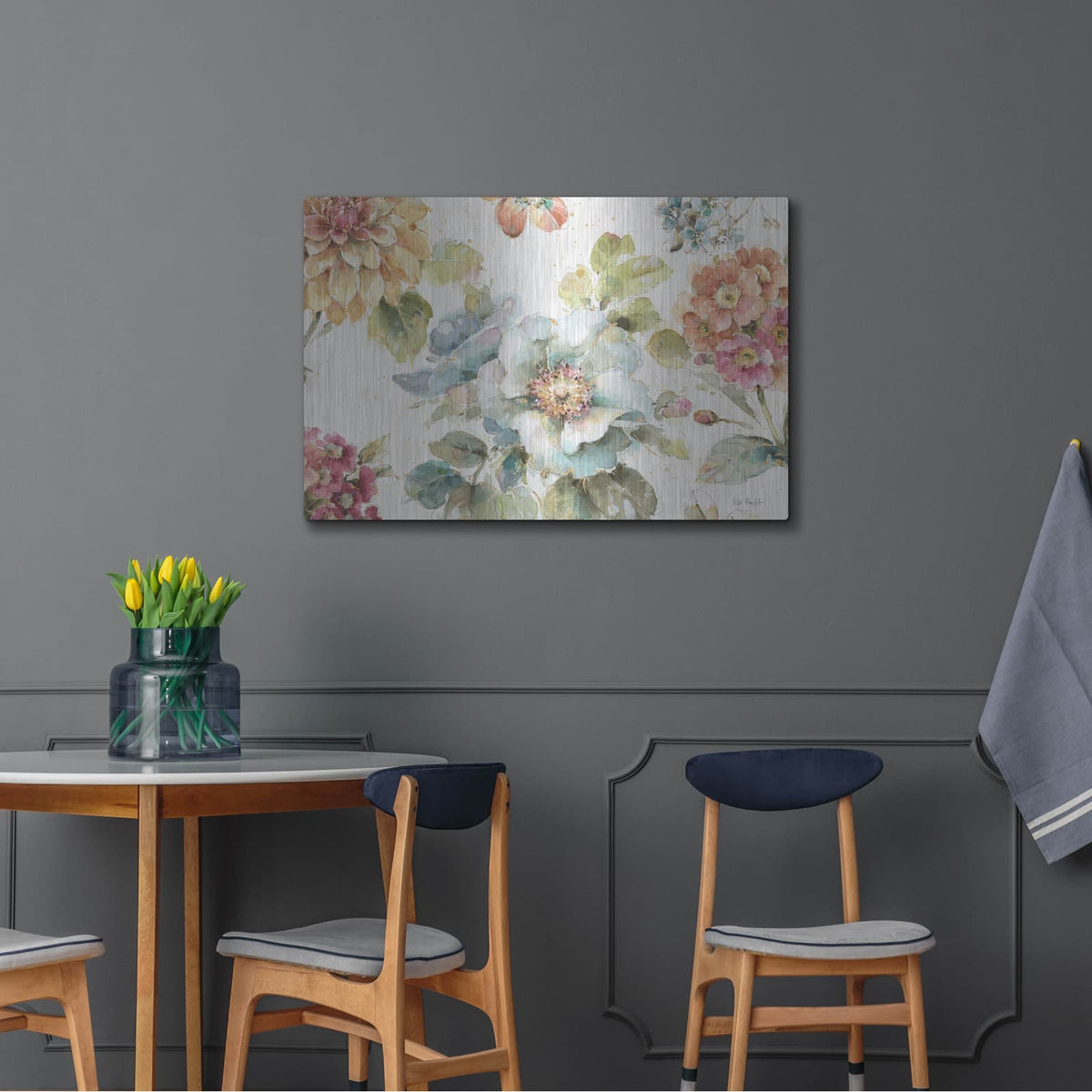 'Country Bloom I' by Lisa Audit – Metal Wall Art, 36x24 room view