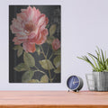 'Harmonious Rose Black' by Lisa Audit – Metal Wall Art, 12x16 room view