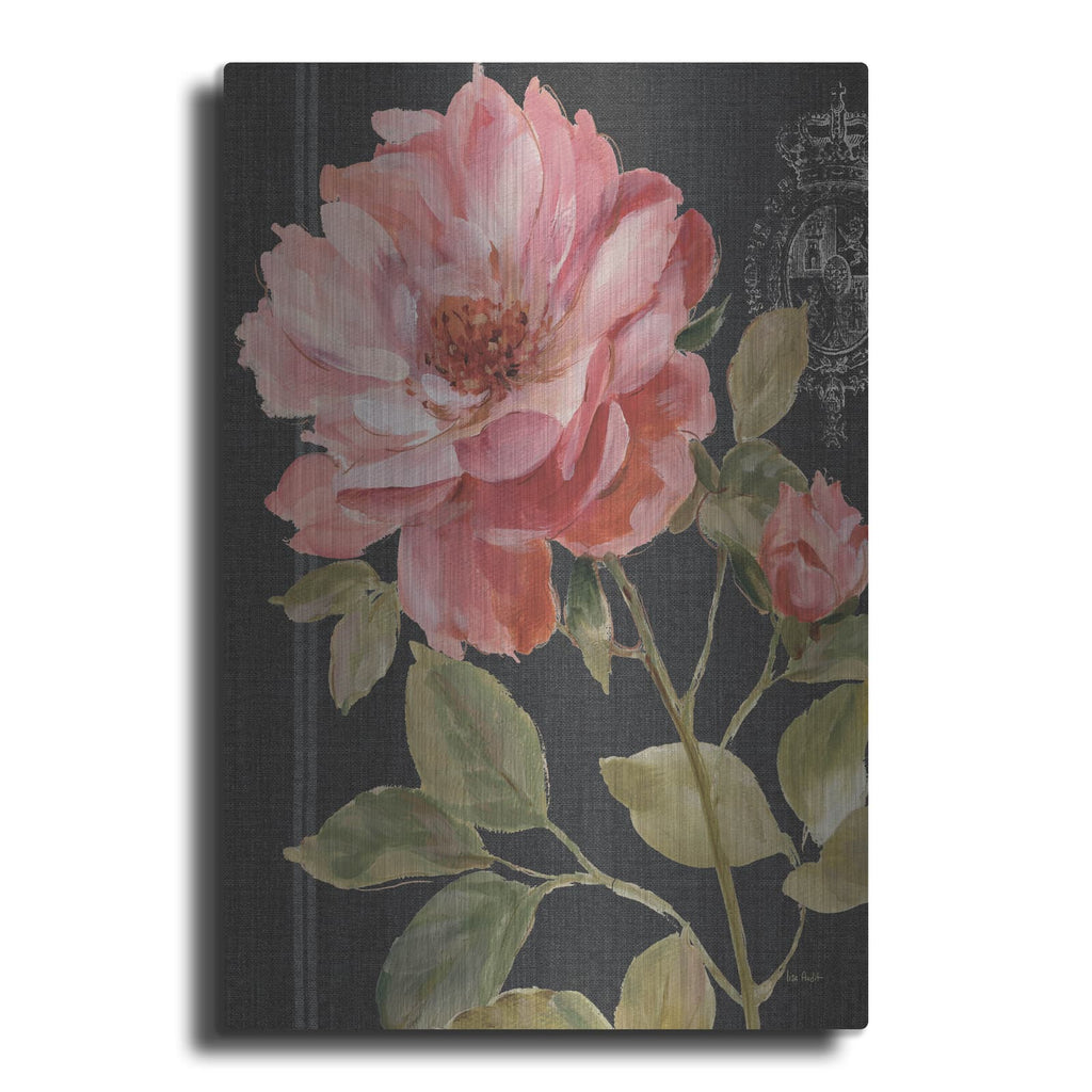 'Harmonious Rose Black' by Lisa Audit – Metal Wall Art