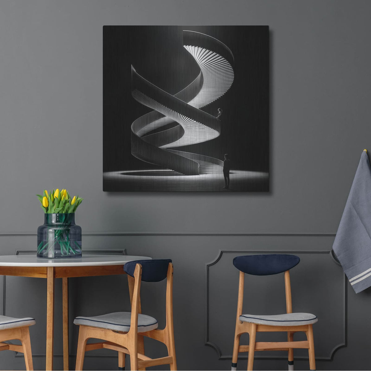 'Choose Your Path 1' by KIR.DART – Metal Wall Art, 36x36 room view