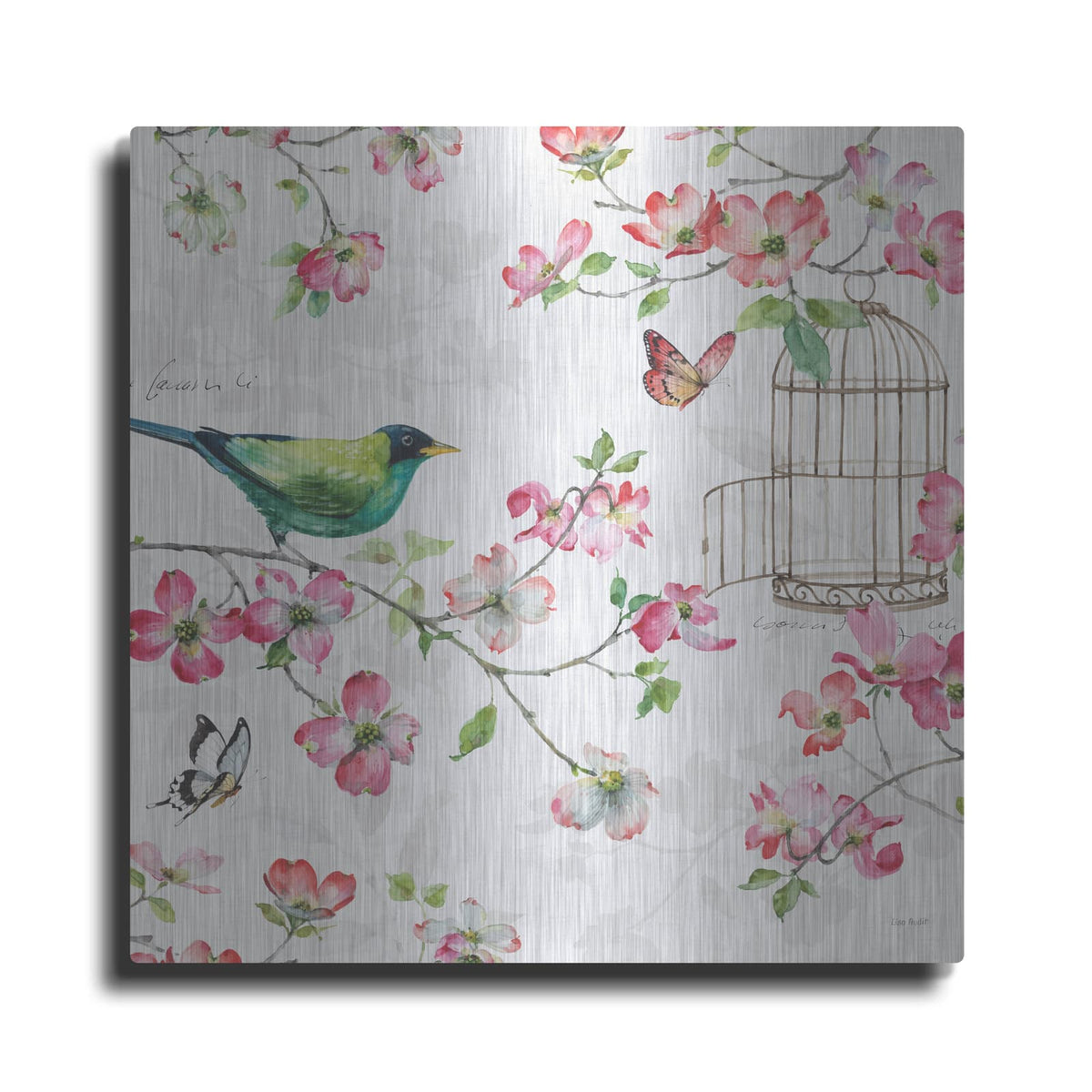 'Dogwood Garden IV' by Lisa Audit – Metal Wall Art