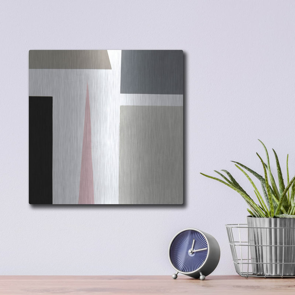 'Color Blocks 4' by Alicia Ludwig – Metal Wall Art, 12x12 room view