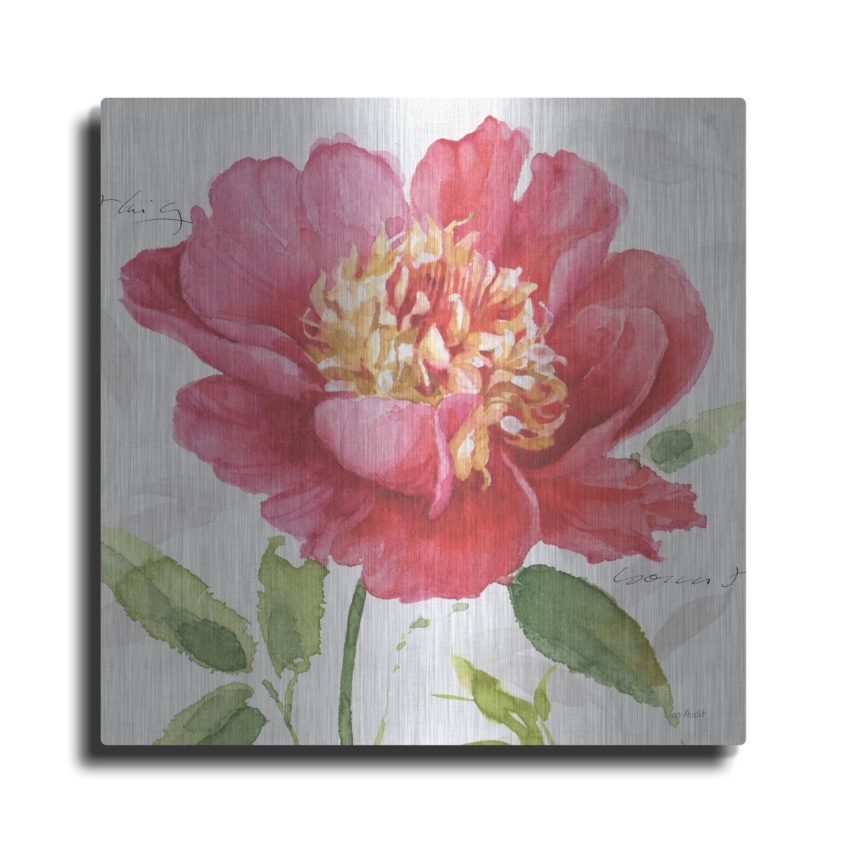 'Pink Garden II' by Lisa Audit – Metal Wall Art