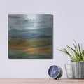 'Misty Mountain 1' by Alicia Ludwig – Metal Wall Art, 12x12 room view