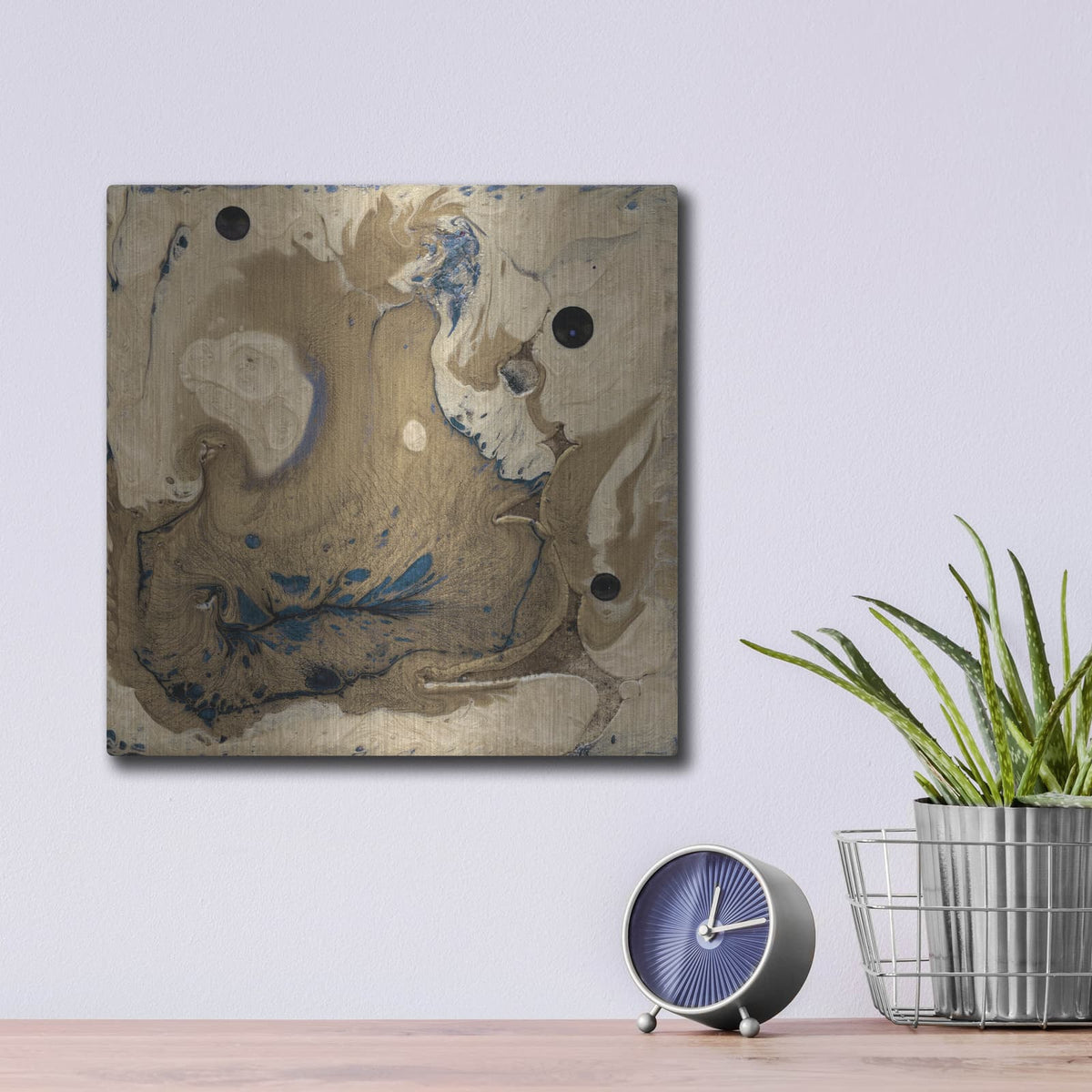 'Mojave 1' by Alicia Ludwig – Metal Wall Art, 12x12 room view