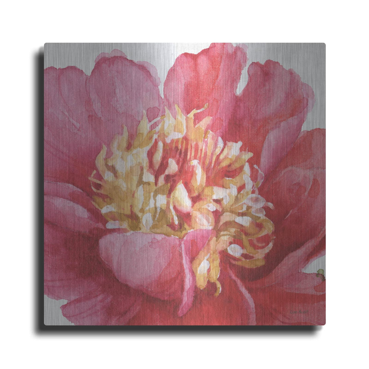 'Pink Garden V' by Lisa Audit – Metal Wall Art