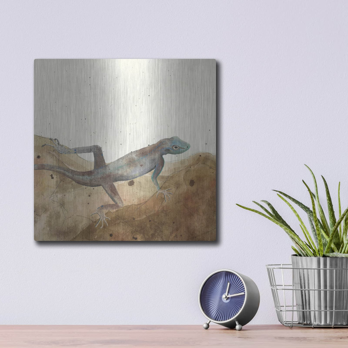 'Reptilian 3' by Alicia Ludwig – Metal Wall Art, 12x12 room view