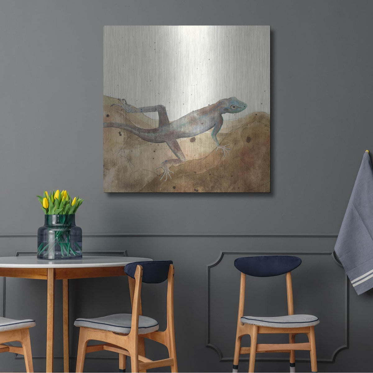 'Reptilian 3' by Alicia Ludwig – Metal Wall Art, 36x36 room view
