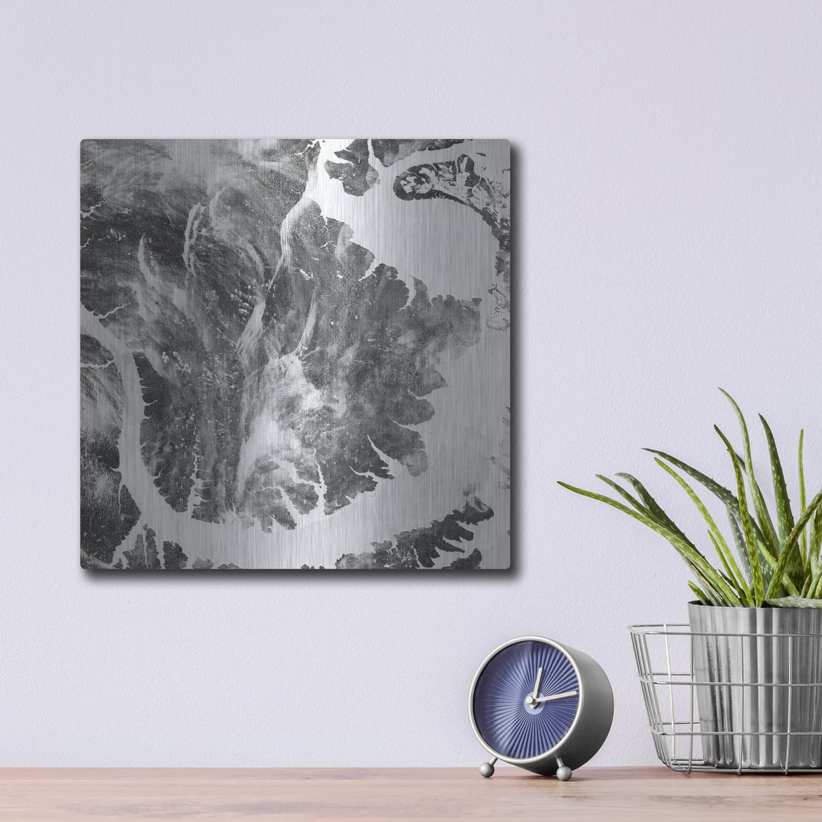 'Whirlpool Cloud 1' by Alicia Ludwig – Metal Wall Art, 12x12 room view