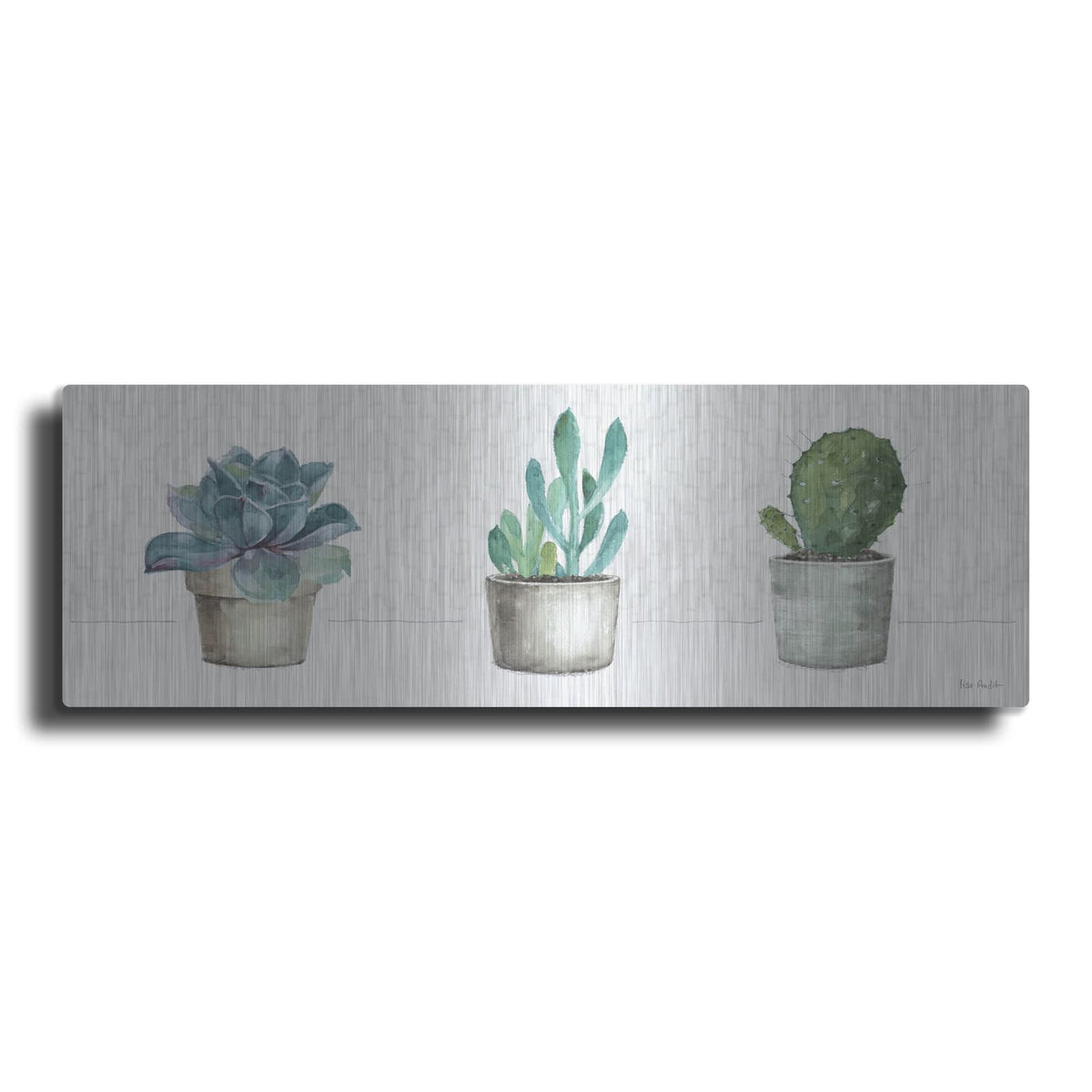 'Mixed Greens XLVIII' by Lisa Audit – Metal Wall Art