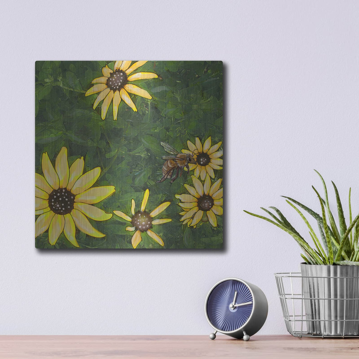 'Indian Summer 1' by Alicia Ludwig – Metal Wall Art, 12x12 room view